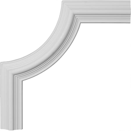Ekena Millwork 17 3/4"W x 17 3/4"H, Bedford Panel Moulding Corner (matches moulding PML02X01BE) PML17X17BE
